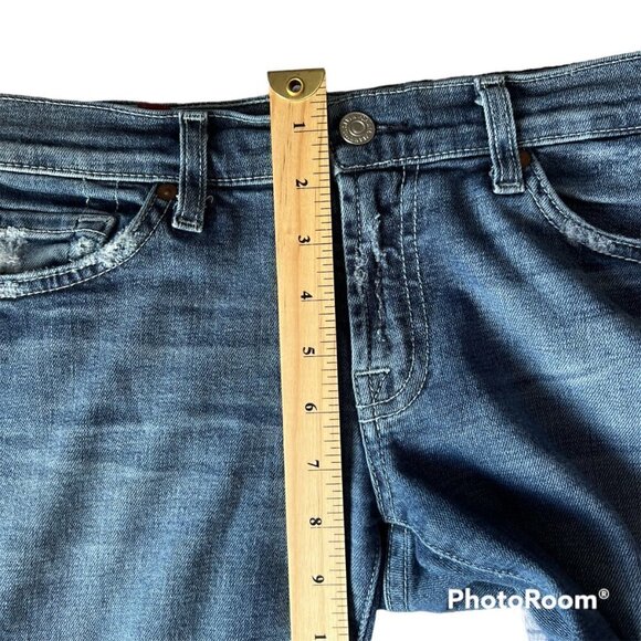 7 For All Mankind Roxanne Casual Retro Skinny Mid Rise Denim Blue Jeans. Size 27 - Picture 7 of 10